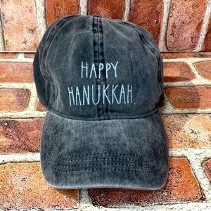 Rae Dunn “Happy Hanukkah.” Adjustable Baseball Cap Hat Unisex Adult Brand New